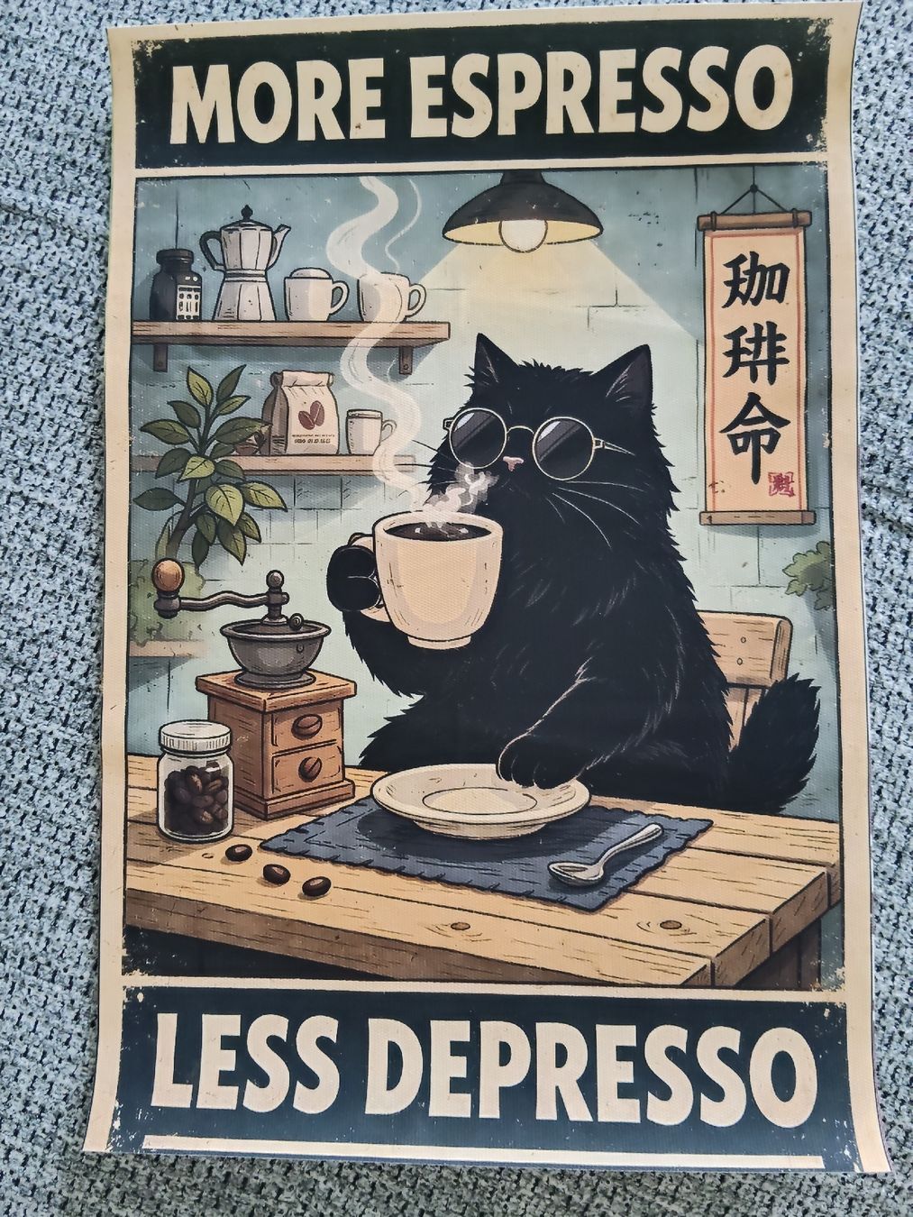 Foto & Immagini: Affiche chat café More Espresso Less Depresso – Nuovo (secondo la descrizione) da Ecublens VD venduto da hel_t5v7