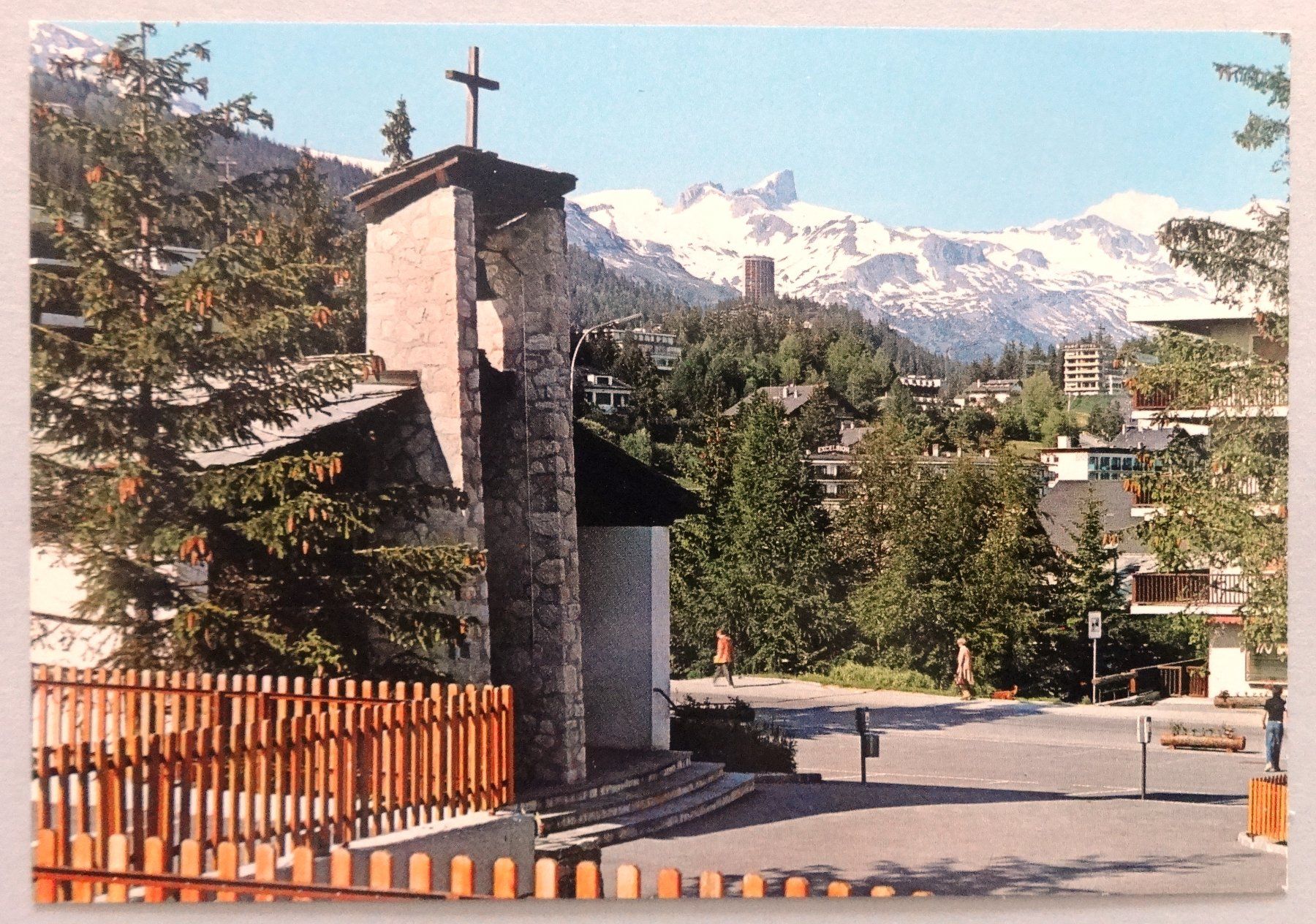 Ansichtskarten: Crans - L' Eglise – Gebraucht aus Fétigny von Billy2miny