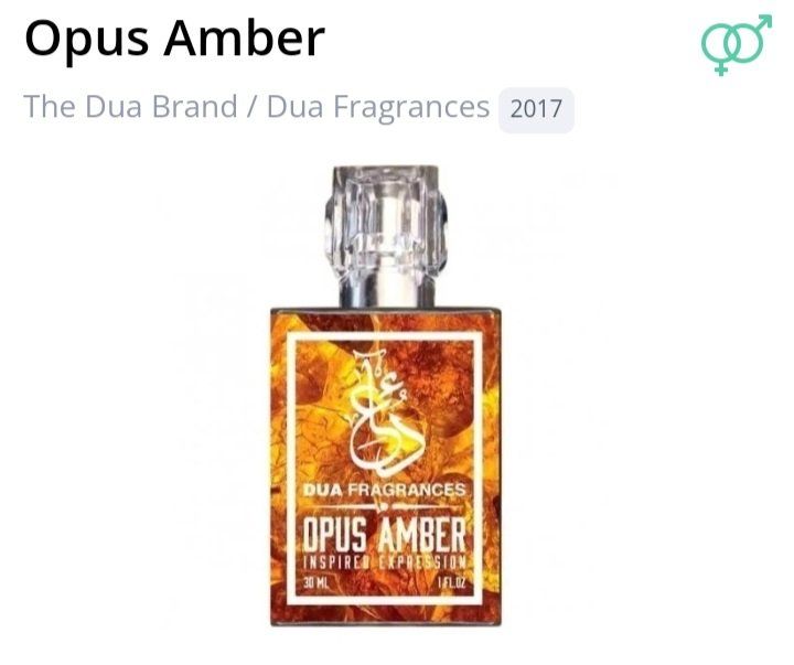 Parfum & Eau de Toilette: 2 ml OPUS AMBER EXTRAIT DUA FRAGRANCES ABFÜLLUNG – Neu (gemäss Beschreibung) aus St. Gallen von CaliSunshine 1