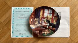 Wandteller Kahla Auf der Fensterbank mit Echtheitszertifikat