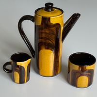 1970er Schweizer Kaffee Set von Burkart Keramik