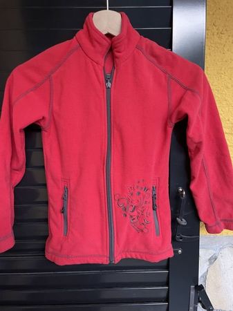 Mädchen Fleece Jacke 128 Fleecejacke