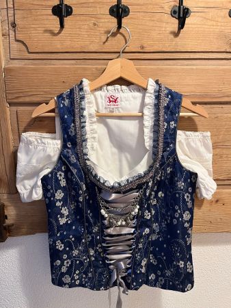 Spieth & Wensky Trachtenmieder + Dirndlbluse Gr. 38