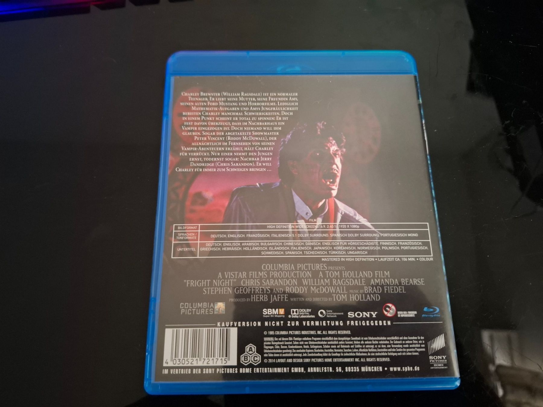 Tutti i DVDs: Fright Night - Eine rabenschwarze Nacht – Usato da Frauenfeld venduto da Frankenstein01 1