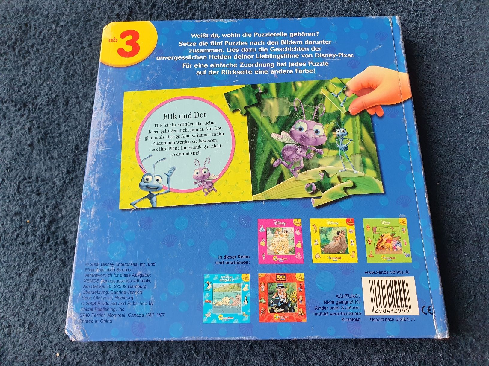 Disney Puzzle: Puzzle Buch, mit 4 Puzzel, Disney Pixar – Usato da Zürich venduto da cha_bfl5 5