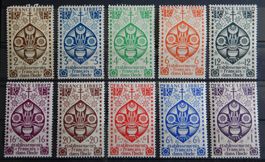Französisch Indien ex. Kat. 219-229 * 1942