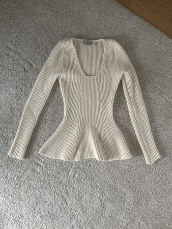 Strickpullover, Crème, Grösse XS