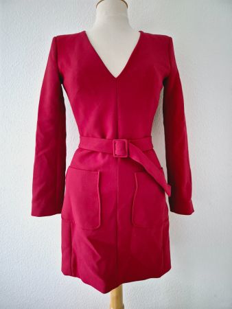 TARA JARMON KLEID DRESS HIMBEER 34 XS  TOP zu JACKE BLAZER