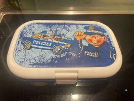 Polizei Znünibox Brotdose blau