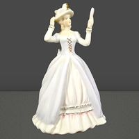 🎶💃 Elegante Vintage Spieluhr mit Porzellan-Dame ✨