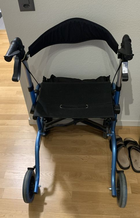 Rollator Für Drinnen & Draußen – Klappbar, Leicht, Mit Tasche & Tablett, Verstellbare Griffhöhe 83,5–94,5 Cm