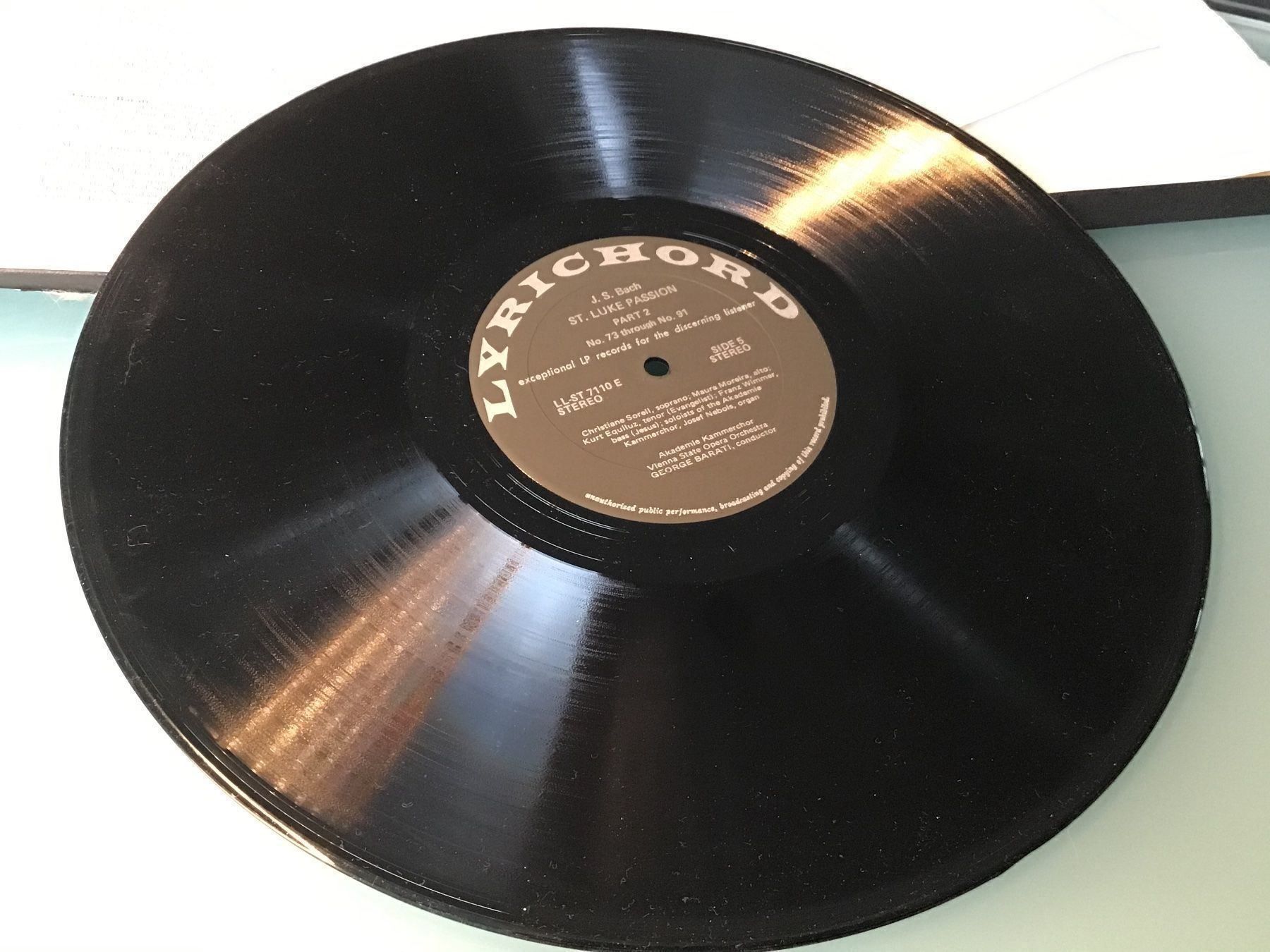Dischi in vinile: J.S.Bach St.Luke Passion - Lyrichord – Usato da Aefligen venduto da Bubu218 3