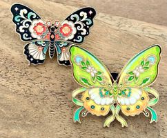2x Pin Schmetterling