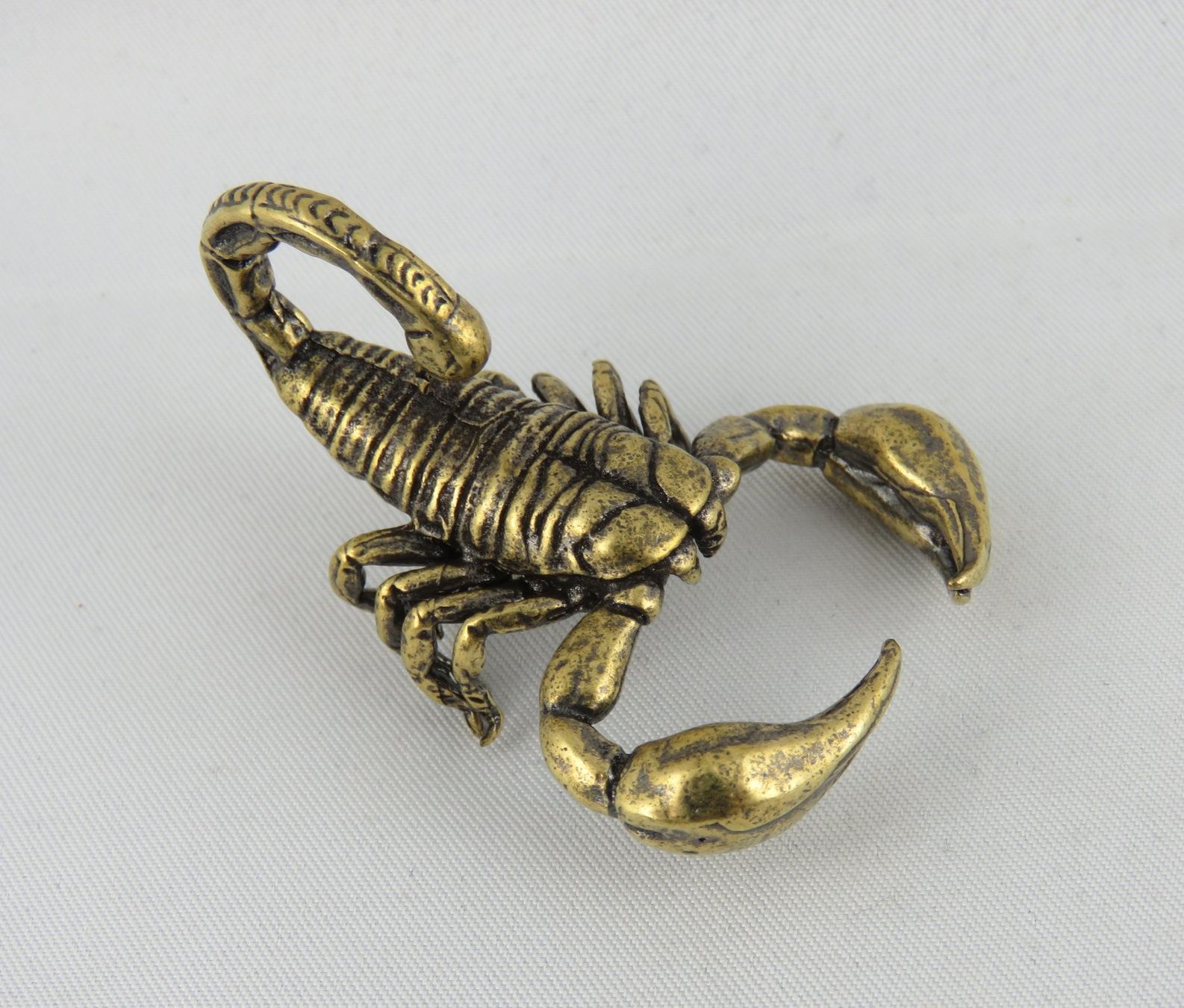 Statuette: SKORPION - Messing Figur - Dekoration - 5x4cm – Nuovo e nell'imballaggio originale da Grenchen venduto da Yamahwildstar16 3
