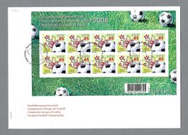 2008, KLEINBOGEN SBK 1275B, ILLUSTR. FDC FUSSBALL EM, LUXUS