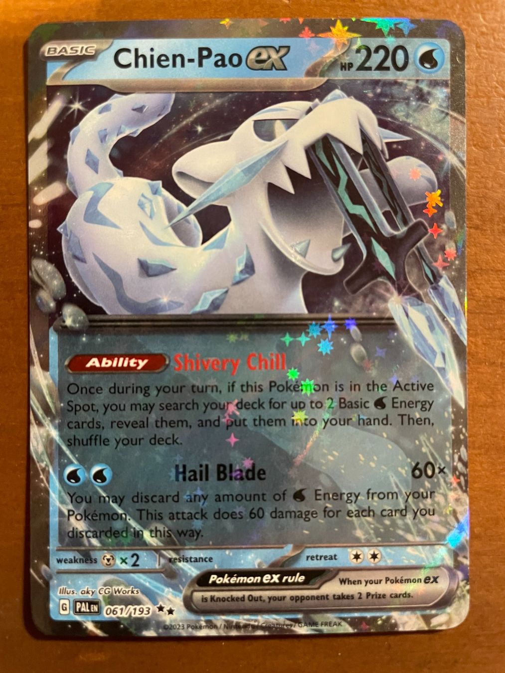 Pokémon Carte collezionabili: Pokemon Chien-Pao eX (Versand gratis) – Nuovo (secondo la descrizione) da Chur venduto da Angerson