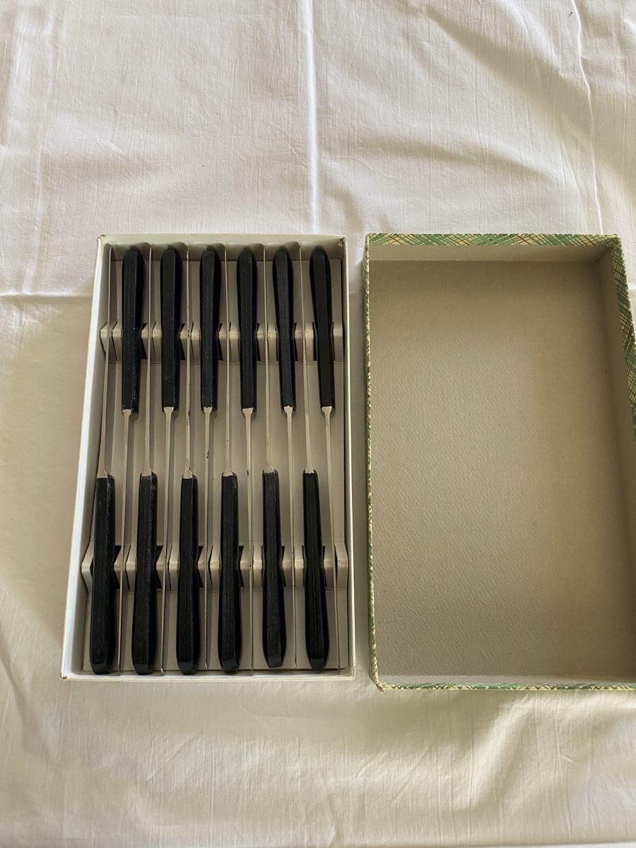 Bestecksets: Tafelmesser 12 Stück Retro Vintage – Gebraucht aus Brüttisellen von Guzzi010