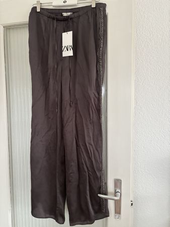 Zara pantalon taille M neuf soie