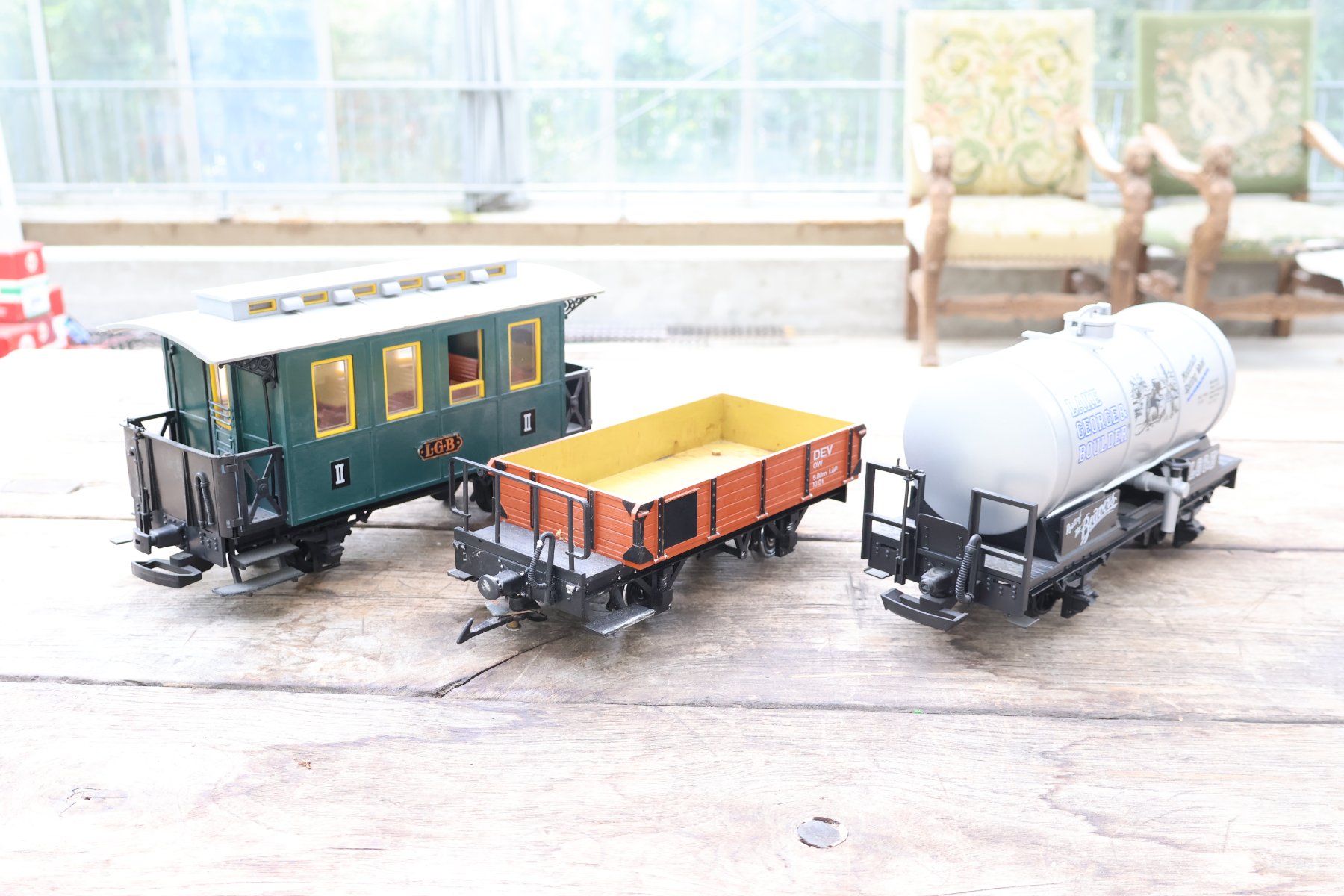LGB Modellini di ferrovie: LGB 3 x Wagen – Usato da Winterthur venduto da Monstera