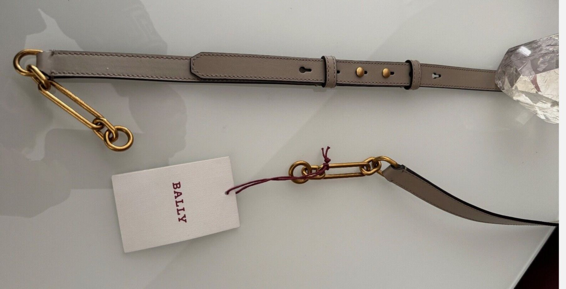 Bally Sonstige Kleidung & Accessoires: Bally Taschen Gurt Extra Strap Leder Beige 120cm – Neu und originalverpackt aus Volketswil von praxis12 1
