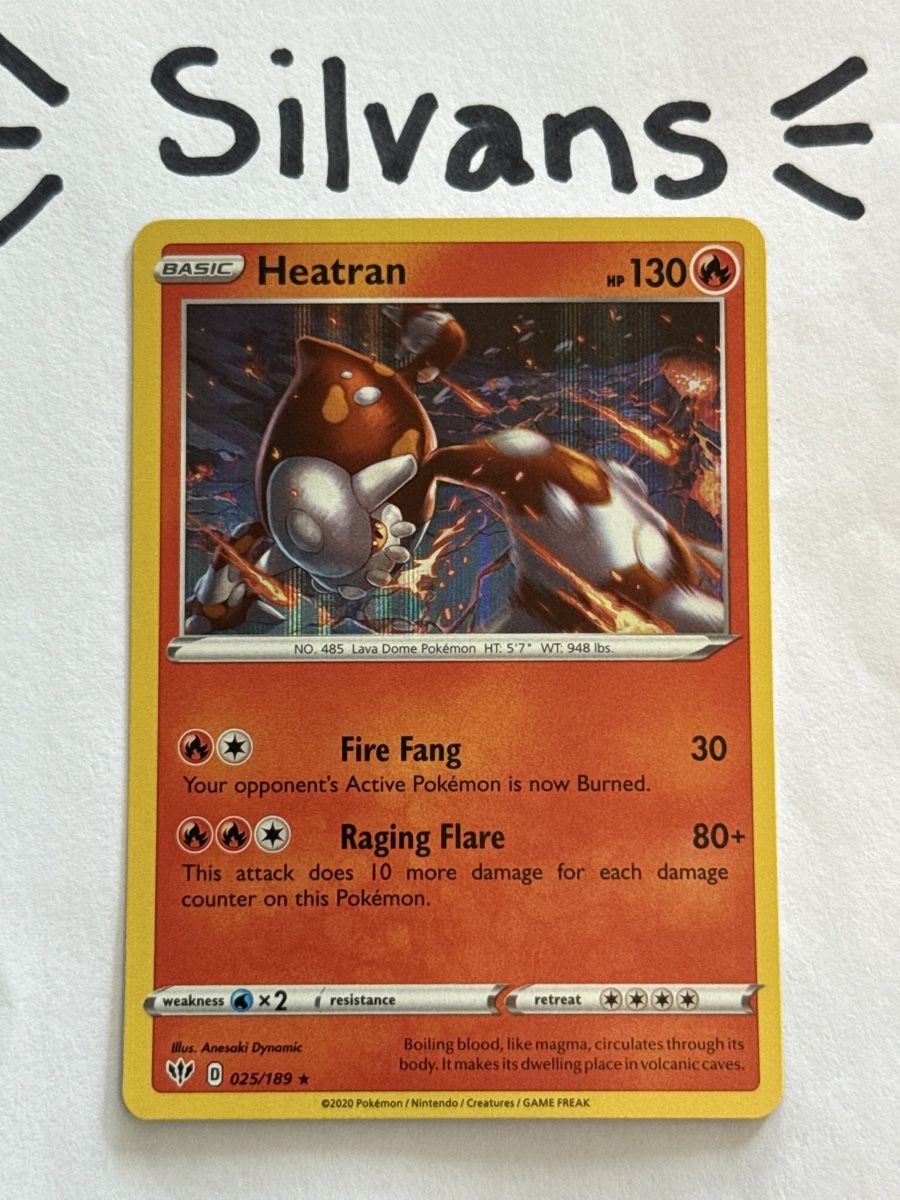 Pokémon Sammelbilder & Trading cards: Heatran Holo 025/189 Darkness Ablaze Englisch – Neu (gemäss Beschreibung) aus Wil SG von Silvans