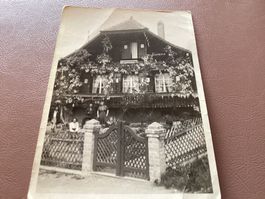 PALEZIEUX - GARE 1943 carte - photo rare état  moyen