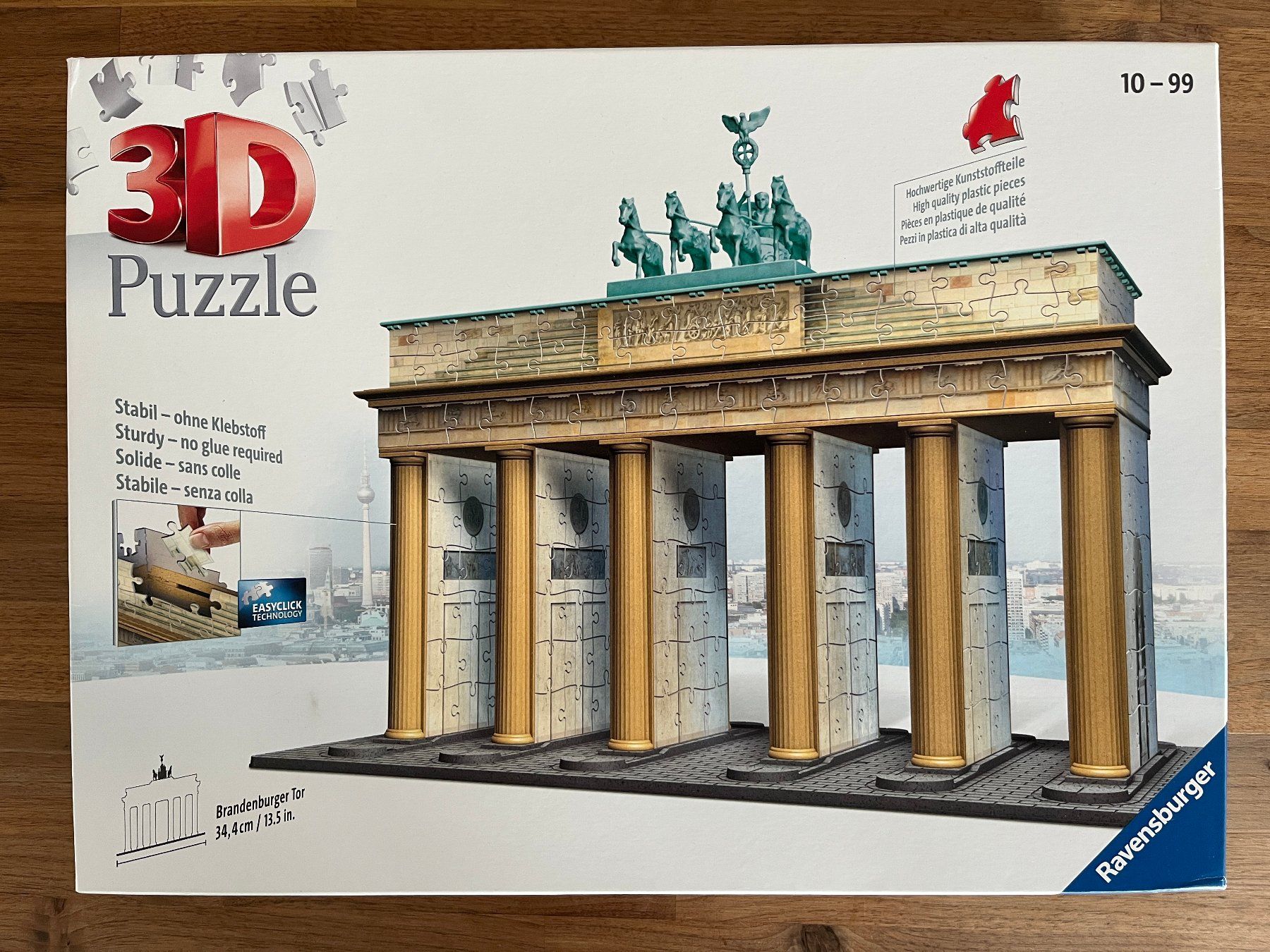 Ravensburger Puzzle: 3D Puzzle: Brandenburger Tor – Usato da Altenrhein venduto da kli_7pwl