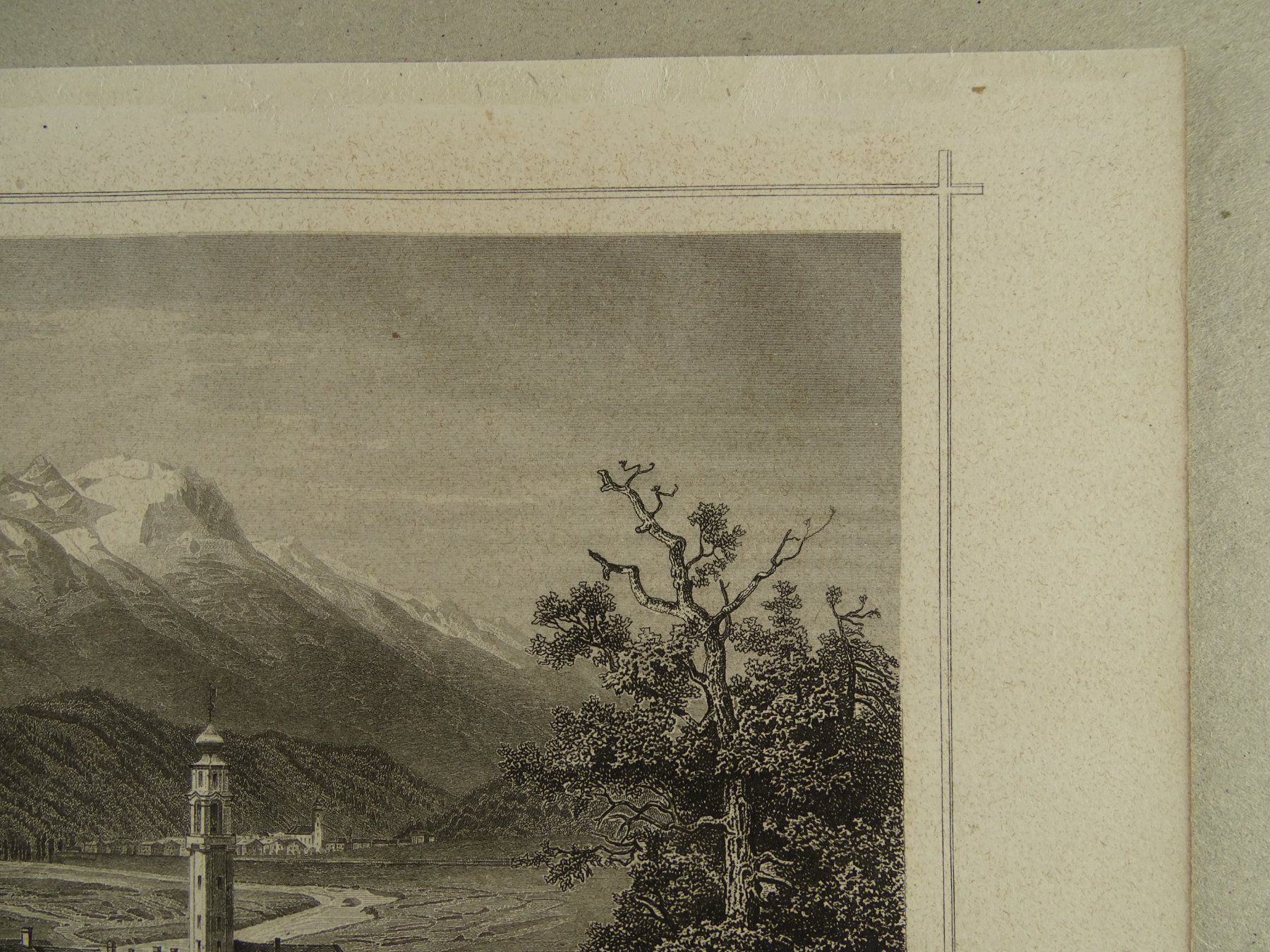 Incisioni: SAMADEN, STAHLSTICH NACH ROHBOCK 1870 – Usato da Grüningen venduto da Kartensammler 4