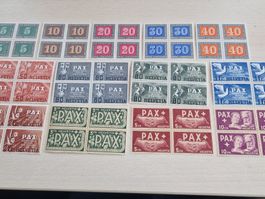 Top PAX - Satz im 4er Block inkl. Abart, Kat 1290.-, ab 1.-
