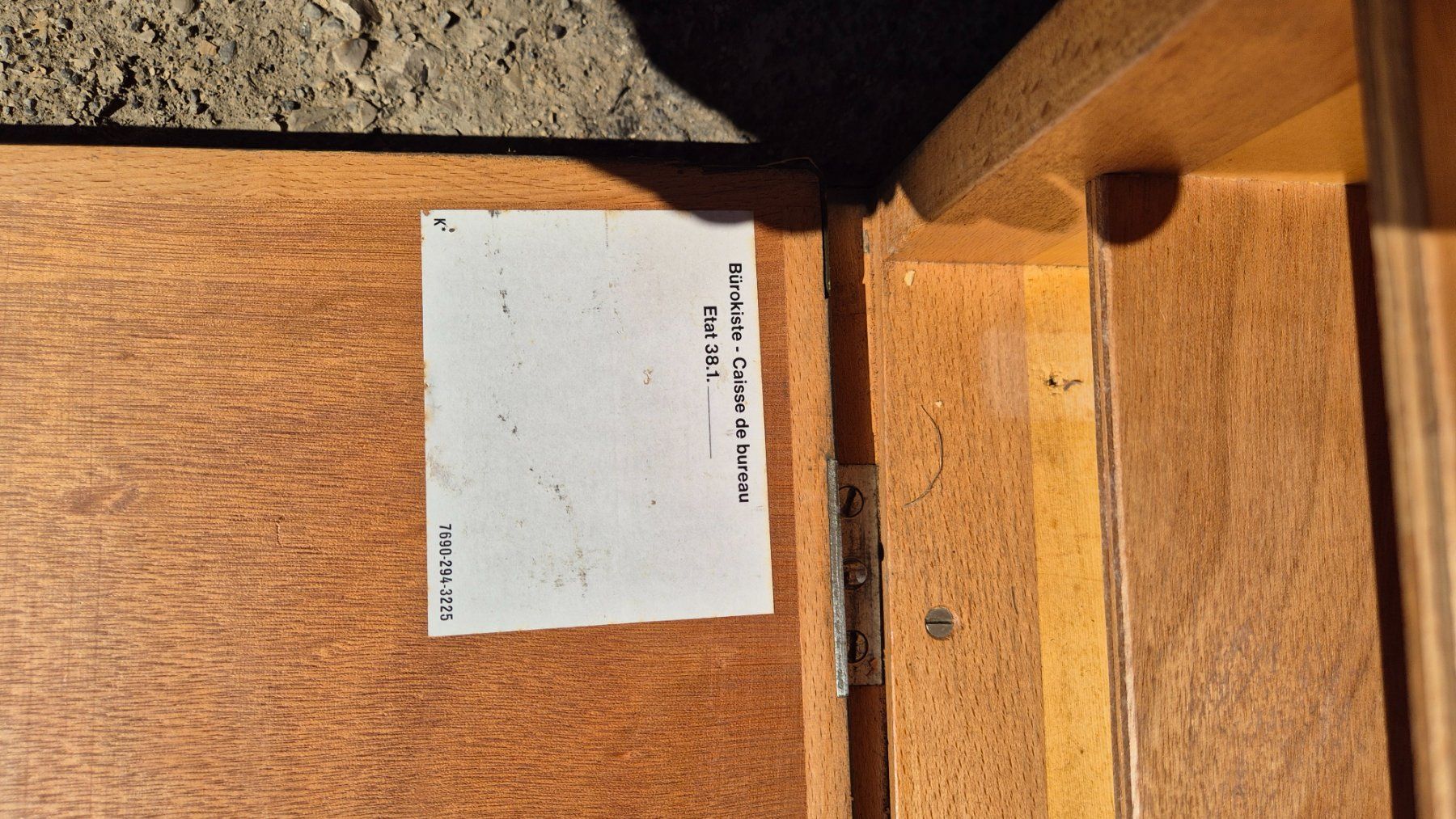 Casse di trasporto: Vintage Schweizer Militär Bürokiste / Feldkiste – Usato da Dottikon venduto da Robawa 1