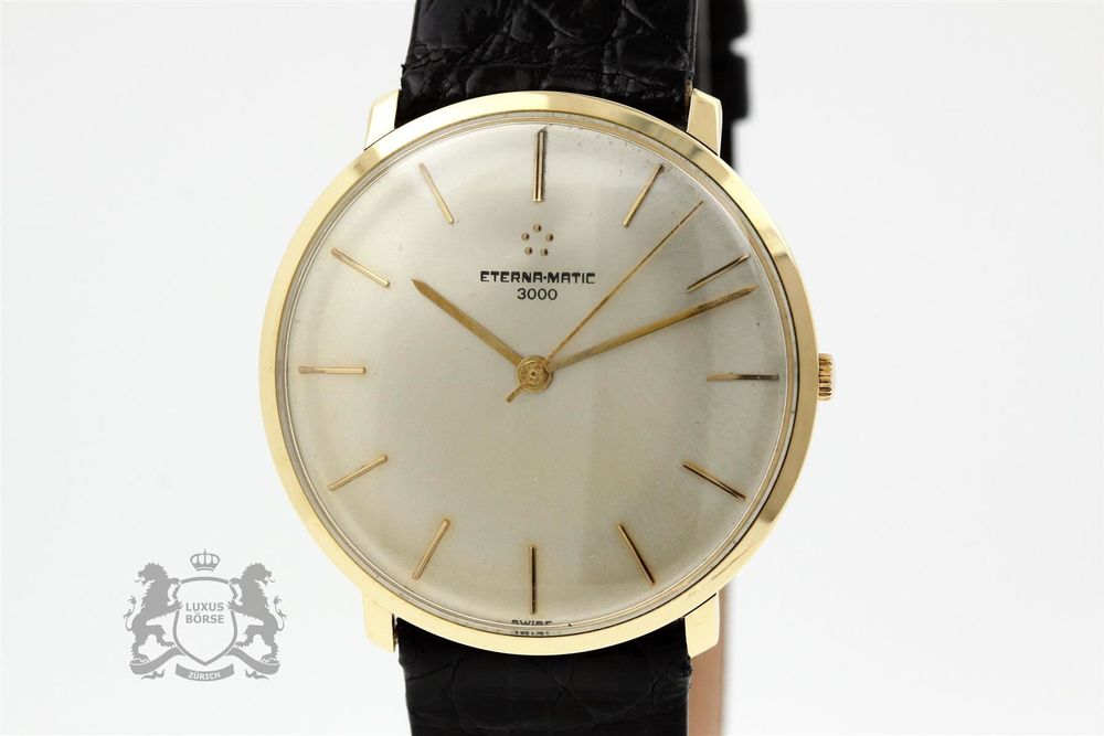 ETERNA-MATIC 3000 Vintage Uhr 18K Gelbgold *4355 | Kaufen auf Ricardo