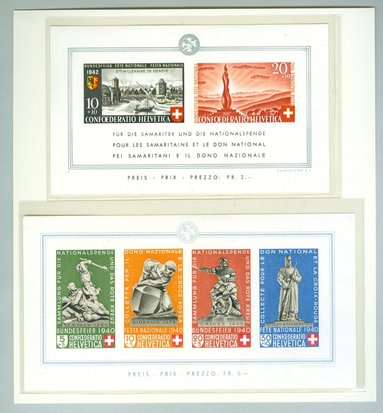 Tutti i francobolli: 1940/42 Schweiz Pro Patria – Usato da Zürich venduto da yago-rot
