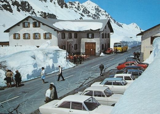 Ansichtskarten: FLÜELA-PASSHÖHE Auto, Postauto – Neu (gemäss Beschreibung) aus Jona von philajona