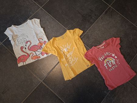 3 T-Shirts Mädchen Grösse 104 Set