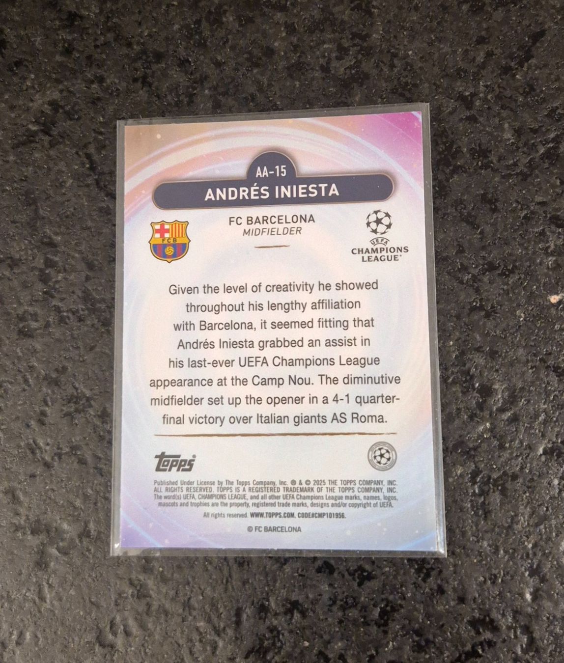Topps Carte collezionabili: Andres Iniesta - Barcelona - Topps – Nuovo (secondo la descrizione) da Burg AG venduto da Danoe 1