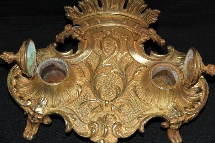 Cassapanche: Ancien encrier en bronze . – Usato da Praz (Vully) venduto da pikuluka1 4