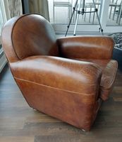 Vintage Ledersessel / Clubsessel, Top Zustand!