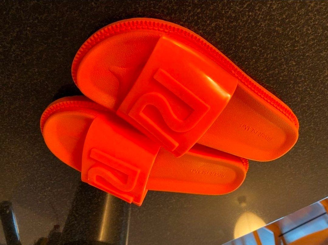 Scarpe da donna: River Island Pantolette flach orange G37 – Usato da Embrach venduto da georgiana 1