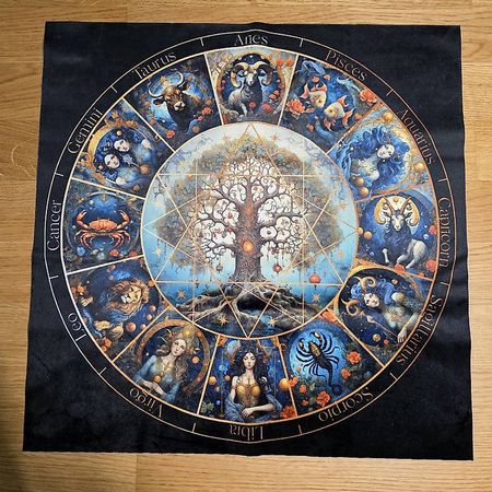 Set 2 oracles de Verena Wild + tapis en velours NEUF 