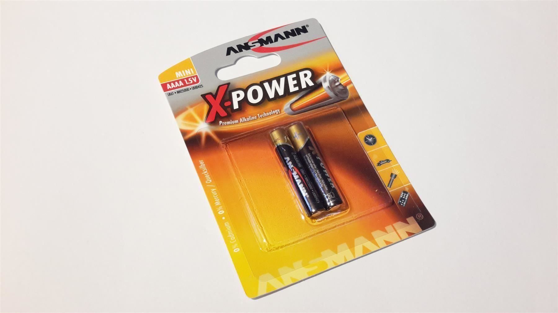 Caricatori & Batterie: Batterie Alkaline AAAA 2x, ANSMANN, 1.5V – Nuovo e nell'imballaggio originale da St. Gallen venduto da cointec 1