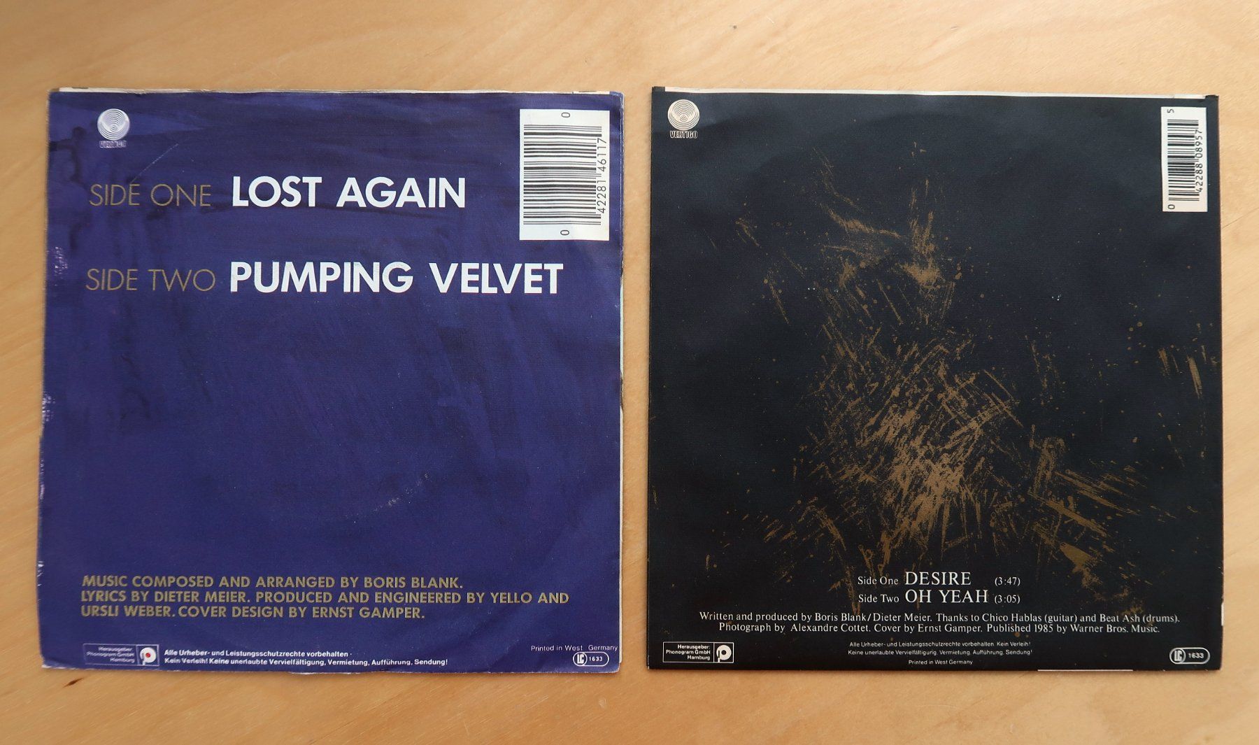 Dischi in vinile: YELLO - 2 VINYL SINGLES (NM/VG-) – Usato da Hedingen venduto da Studers 1