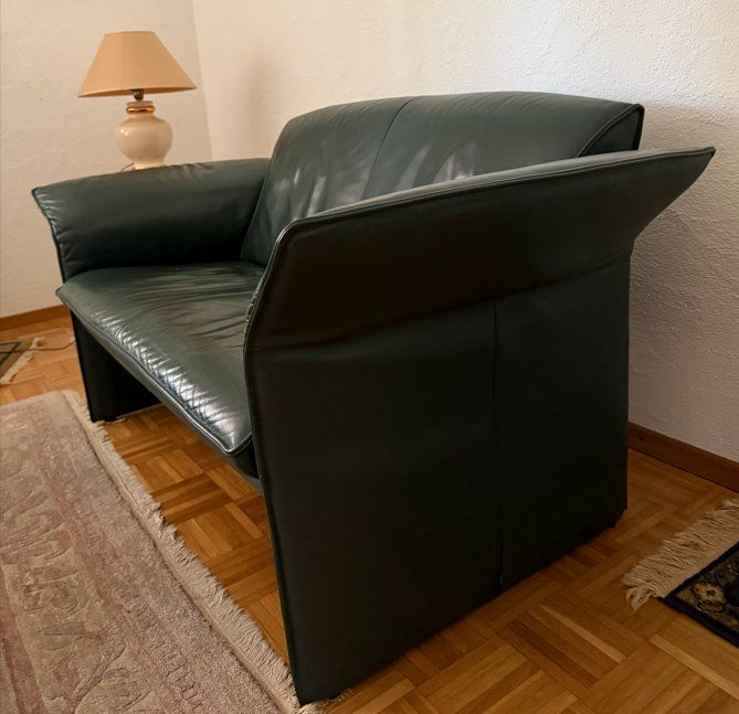 Divani: 2 Echtleder Sofa in grün – Usato da Jona venduto da Grisu1976 2