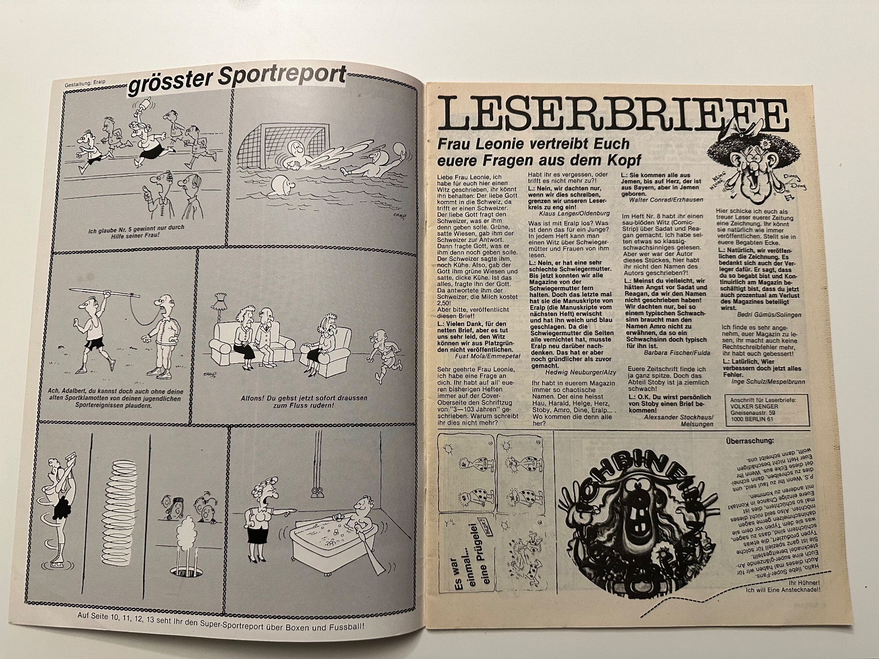 Fumetti: SUPER Witze Heft 10 - Das total ausgeflippte Magazin – Usato da Münsingen venduto da Ganjam 2