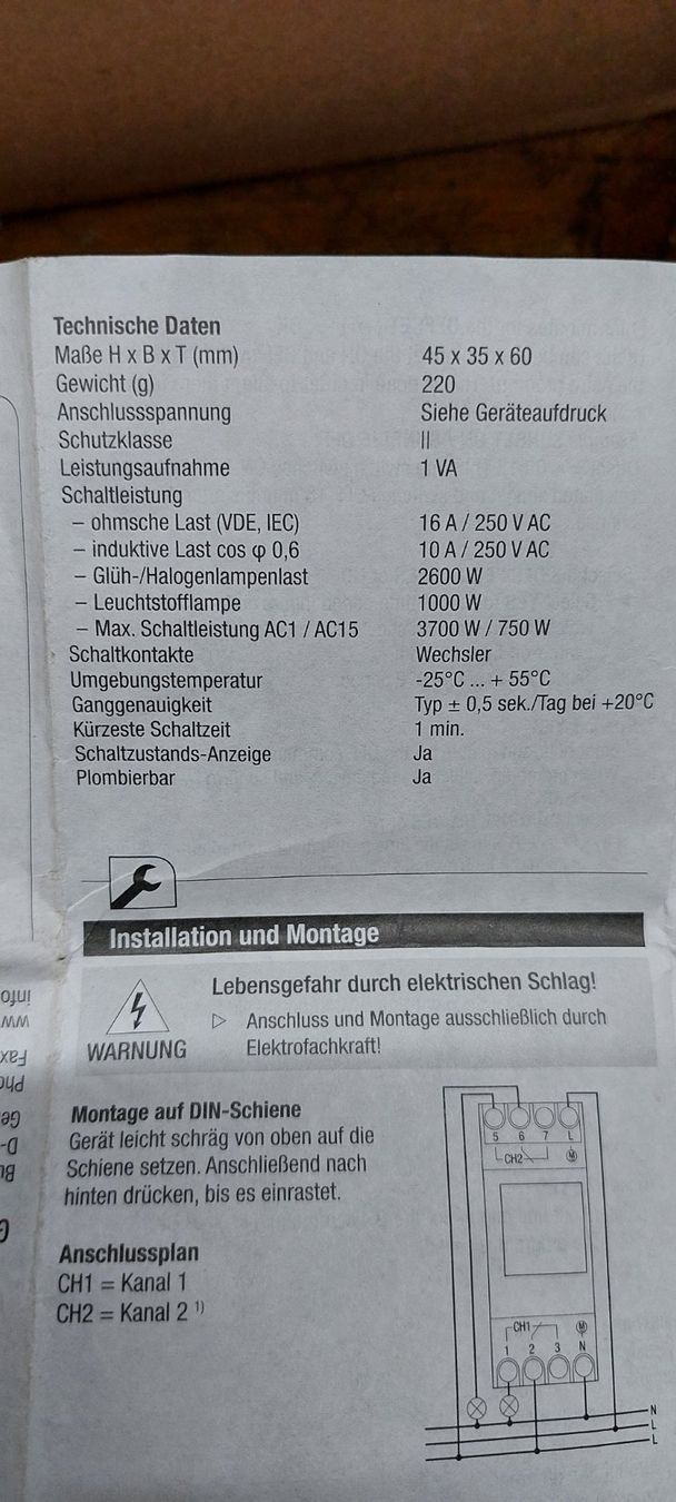 Componenti elettronici: Schaltuhr Grässlin – Usato da Tägerwilen venduto da Otuan 4
