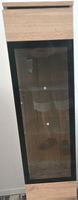 Vitrinenschrank Holzoptik mit Glasfronthöhe 130cm