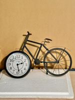 Vintage Bicycle Clock - Unique Home Decor - Metal Frame