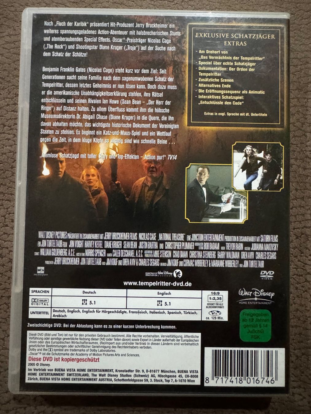 Tutti i DVDs: Das Vermächtnis der Tempelritter – Usato da Dietikon venduto da MuNathy 1