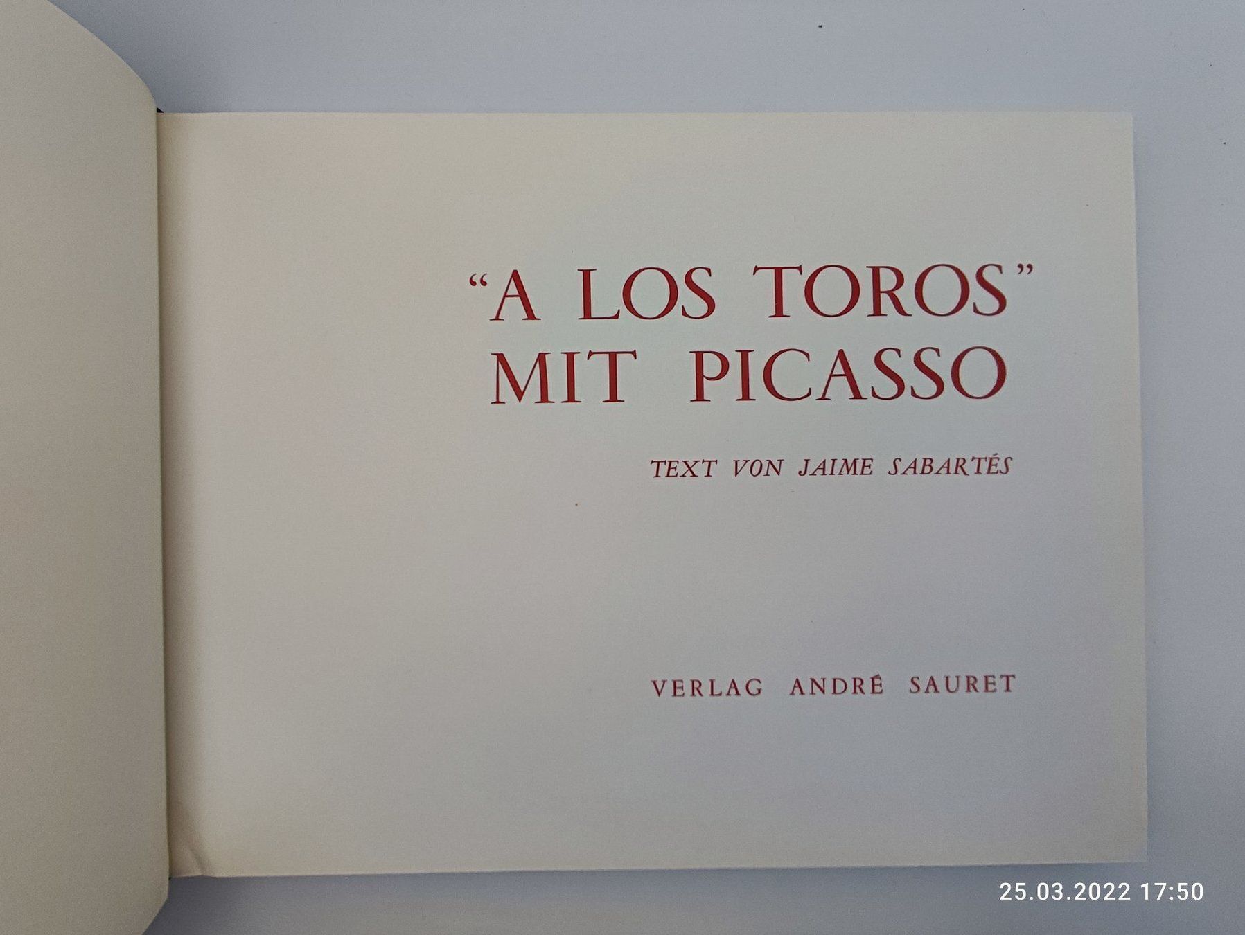 Libri: PABLO PICASSO - A LOS TOROS – Usato da Goldach venduto da Gaip 2