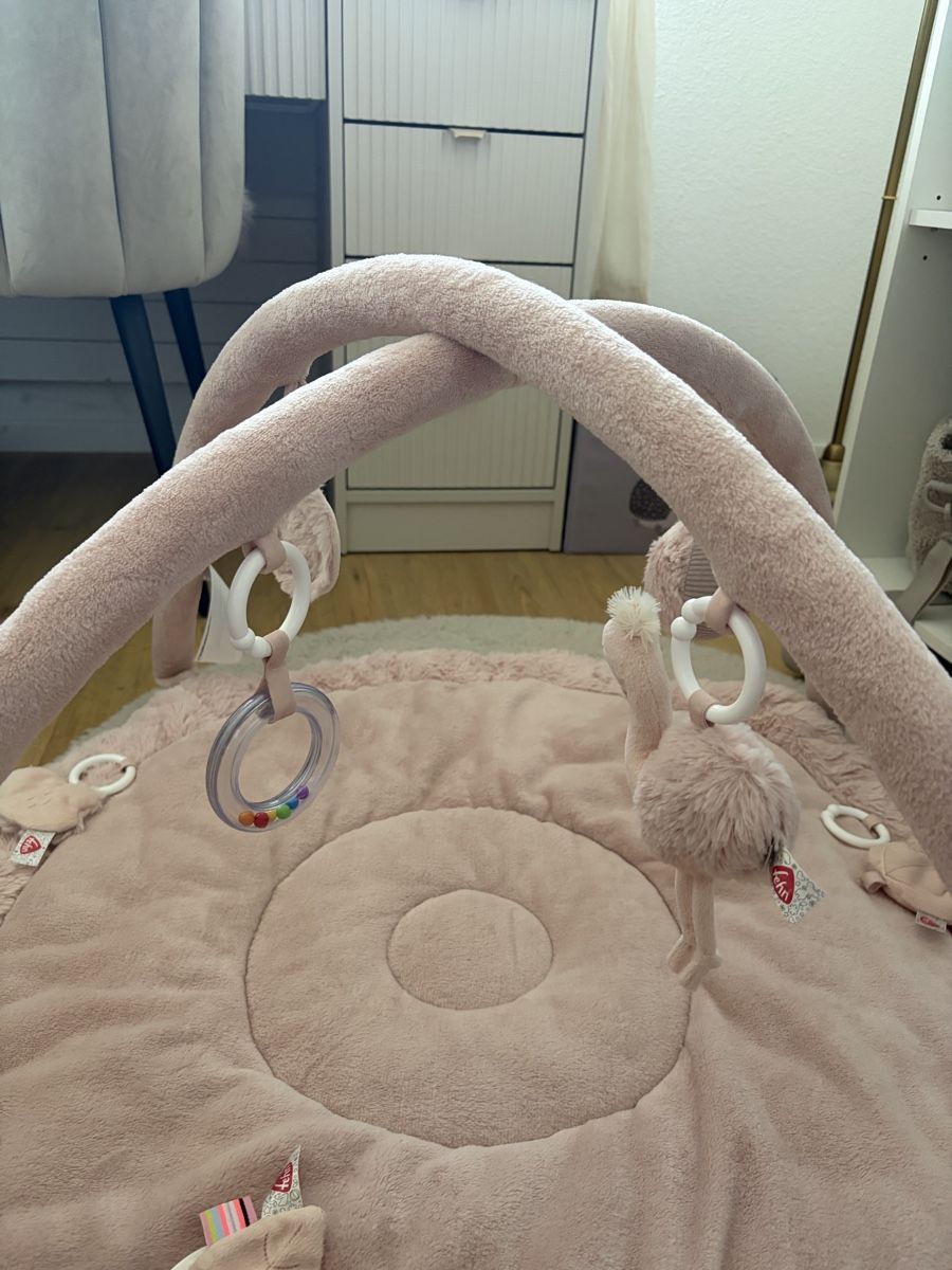 Tappeto da gioco: FEHN Spielbogen mit 3-D-Activity-Decke Flamingo rosa – Usato da Oberdiessbach venduto da Wiederliebe 2