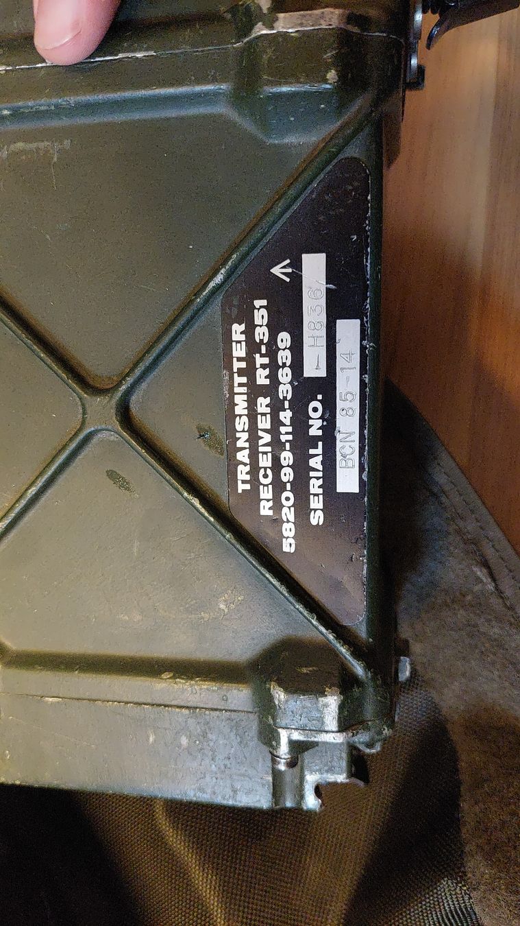 Radiocomunicazione: Militär Funkgerät RT-351/PRC-77 Set – Usato da Meilen venduto da bernhardundbianca 3